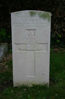 Totland St Saviour's RC Church M Carroll headstone