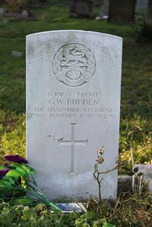 Totland Christ Church G W Budden headstone