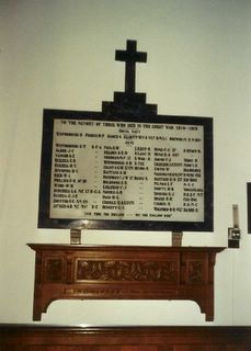 Totland Christ Church Great War memorial