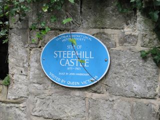 Ventnor : Steephill Castle plaque