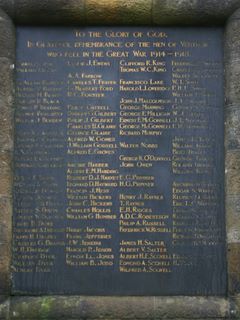 Ventnor War memorial