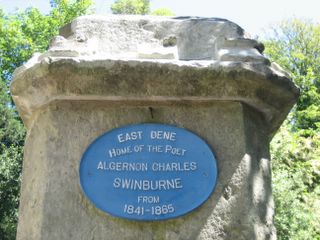 Ventnor : Algernon Charles Swinburne plaque