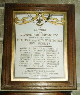 Ventnor  Holy Trinity Church Boy Scouts memorial