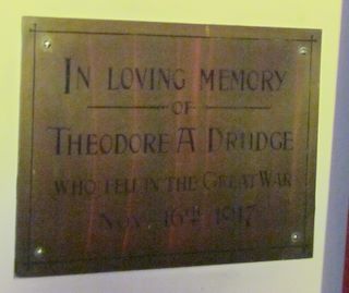 Ventnor  St Catherine's Church T A Drudge memorial