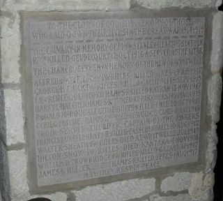 Whitwell SS Mary & Rhadegund Church War memorial