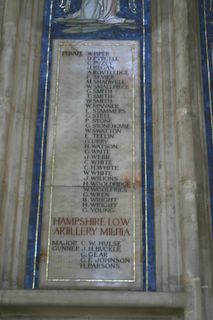 Winchester Cathedral South African War memorial