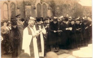 HRH Princess Beatrice at the unveiling service : Wroxall War memorial