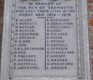 Yarmouth War memorial