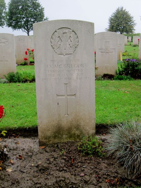 France : Normandy : St Manvieu Cemetery : J S McGregor