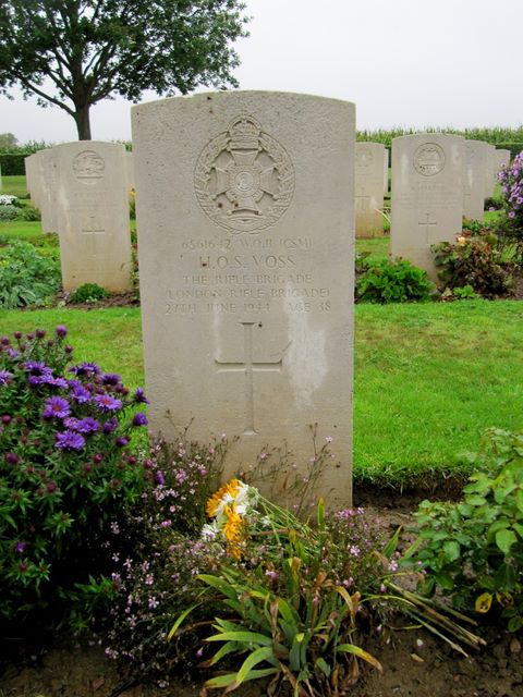 France : Normandy : St Manvieu Cemetery : H O S Voss
