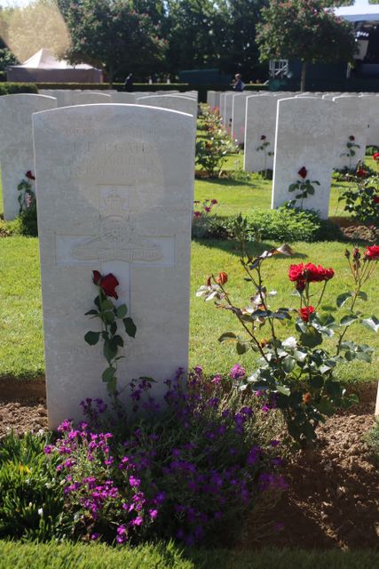 France : Normandy : Bayeux CWGC Cemetery: L F J Gates