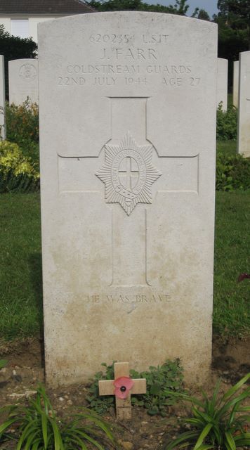 France : Normandy : Ranville Cemetery : J Farr