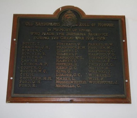 Sandown : Sandown High School WW I memorial