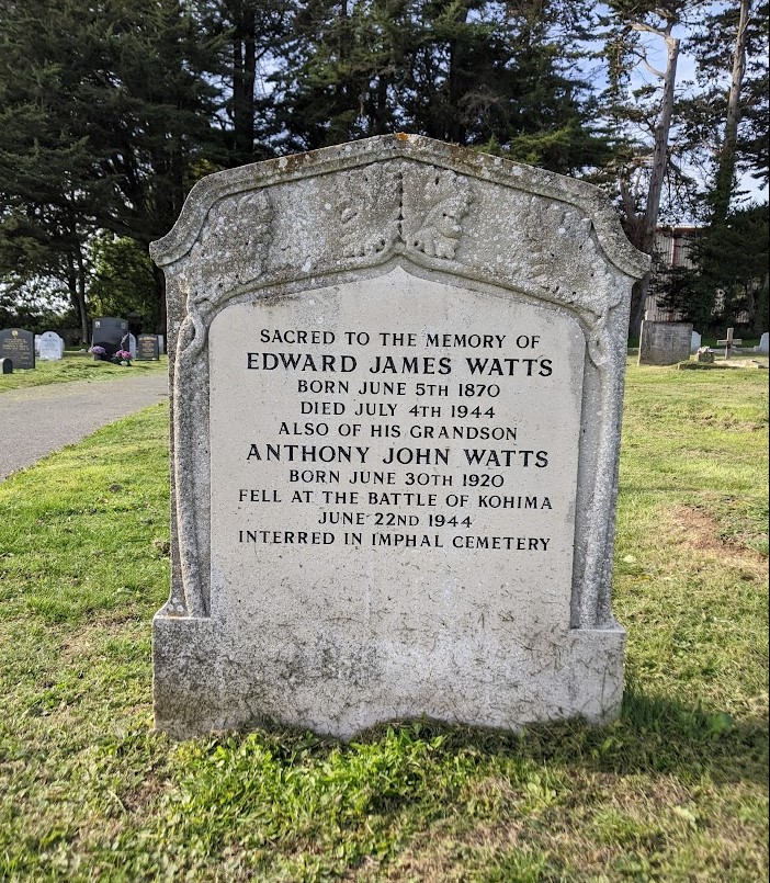 Cowes Cemetery : A J Watts